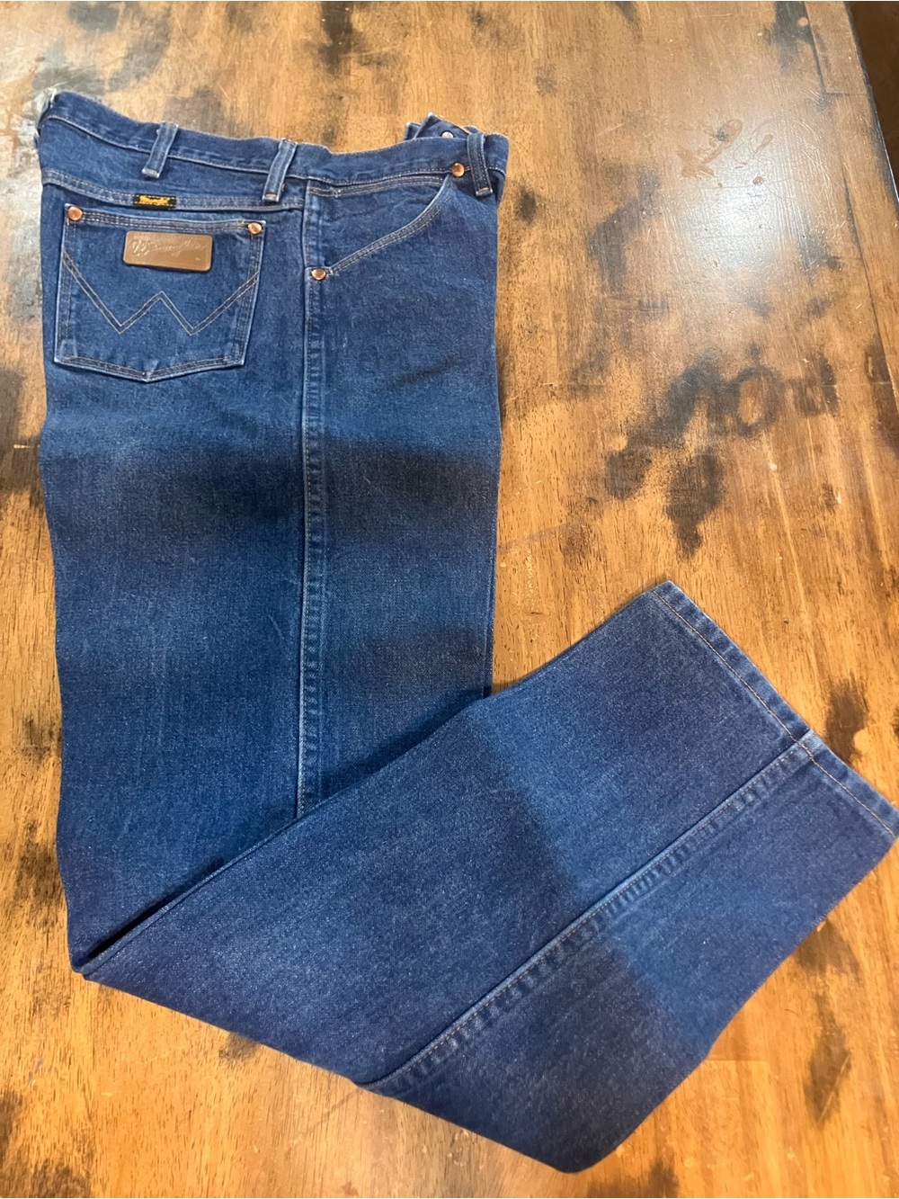 Wrangler Men’s Dark Blue Bootcut Jeans